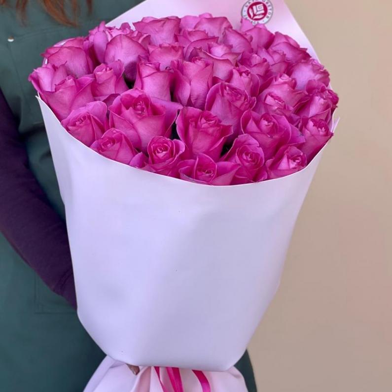 Букеты из розовых роз 70 см (Эквадор) артикул букета: 10296
