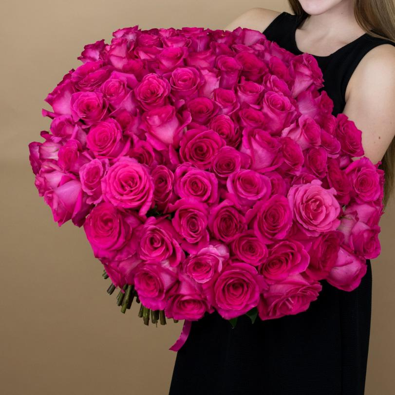 Моно-букет из розы 40 см (Эквадор) Розовая